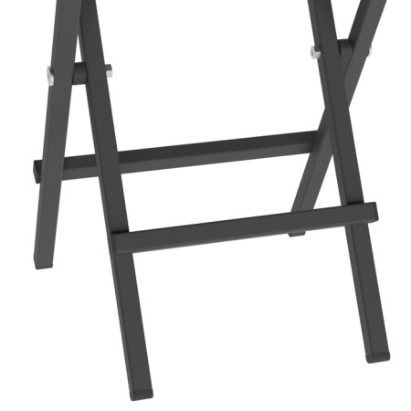 Folding stool "Lounge Light", 300 × 300 × 450 mm, DPP gray / frame metal black matte-6