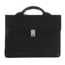 Business portfolio 350 x 260 x 100 mm, textile, 2 departments, Primorsk Black, 1C111
