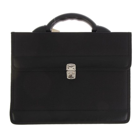 Business portfolio 350 x 260 x 100 mm, textile, 2 departments, Primorsk Black, 1C111