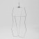 Contour hanger, girth 64 × 58 × 70 cm, metal, silver color