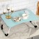 Table - breakfast tray, for a laptop, folding, blue, 60x40 cm