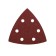 Grinding triangle KWB Delta, 93x93x93 mm, K120, aluminum oxide, Velcro, 5 pcs
