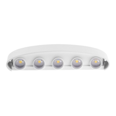 Front Fatter "Permeosphere", FSD-066, 10 W, 3000K, 5 rays, IP65, 220 V, plastic, white 10084-5
