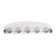 Front Fatter "Permeosphere", FSD-066, 10 W, 3000K, 5 rays, IP65, 220 V, plastic, white 10084