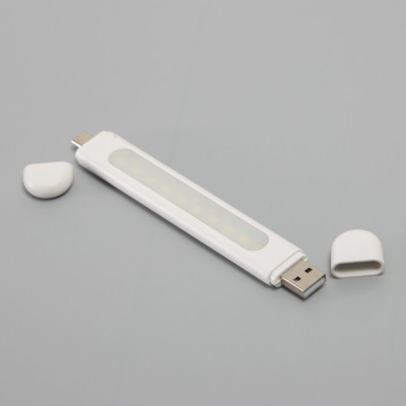 Lamp "Unicum" LED 2W USB-A+USB Type-C 6500K 14.2x1.8x0.8cm-1