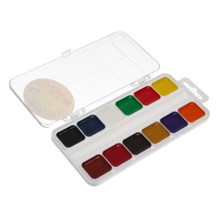 Watercolor 12 colors "Kalyak-Malyak", honey, without brush, plastic-2