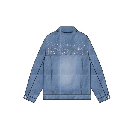 Denim jacket for the girl PlayTode, height 170 cm-3