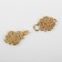 Decorative fastener, 4.5 × 1.5 cm, gold color