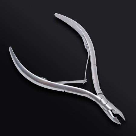 Manicure nippers for the cutter “Premium”, double spring, 10.5 cm, blade length - 7 mm, on the blist, silver color-3