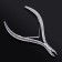 Manicure nippers for the cutter “Premium”, double spring, 10.5 cm, blade length - 7 mm, on the blist, silver color