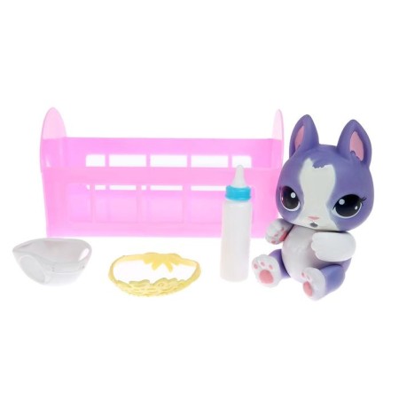 Toy-Surprise "Plyush Spat" in a crib with an accessory, Zoo-micks-5