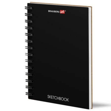 Sketchbook 120g/m for markers Brauberg Art 148x210 mm 40l, comb 115107-2