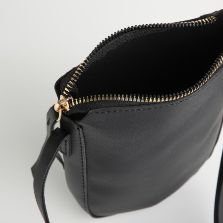 Bag Women's Cross-Bodi with a zipper, black color-4