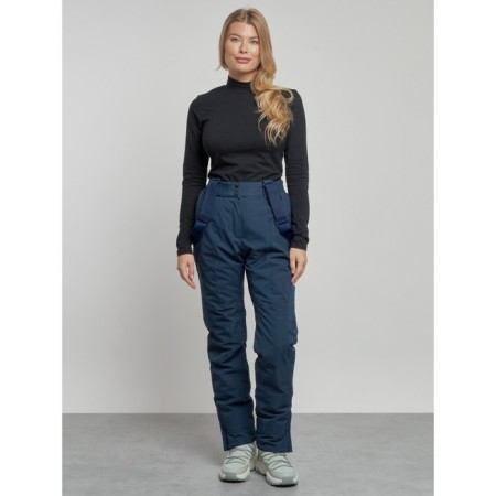 Ski costume female winter, size 50, dark blue color-18