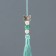 Textile suspension, metal "Butterfly" sea wave 1x1.2x16.5 cm