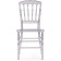 Plastic stool Chiavari 1 plastic, transparent 40x45x90 cm