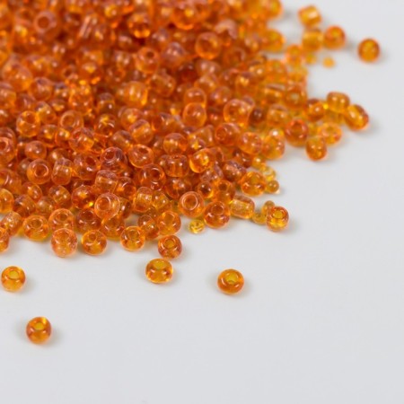 Beads "Zlatka" 08/0, 3 mm, 10 g 0002C Amber
