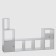 Rabbage No. 4 Dice Cube 4 sections, 360x320x1395, white