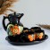 Set for drinks "Festive" ladybug, 4x0.2l / 1.4l / 34.5x24.5cm
