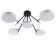 Luga "Lag" 5XLED 120W 3000-6000K black and white 81x81x30 cm Bayerlux