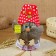 Brownie amulet with Euro, 20 cm, mix