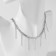 The necklace "Golden chain" insolence, color silver, 40cm