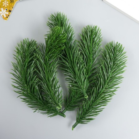 Decor for creativity "spruce branch" light green 14.5 cm-2