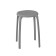 Round stool in the Max bath, gray