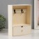 Keywood tree for painting 2 hooks with a drawer "rectangular" 18.5x7x25 cm
