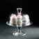 Glass dish with a Patisserie lid