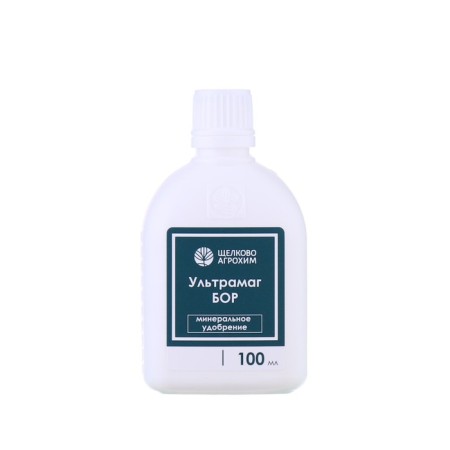 Liquid bore -containing microfuiting ultramag of boron, for leafy top dressing of basic crops, 100 ml-1