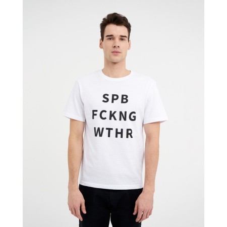 T -shirt KAFTAN "SPB" p. S (46), white-1