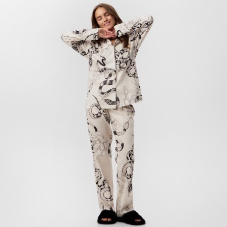 PAZHAMA Women's KAFTAN "Snake", p. 48-50, beige-4