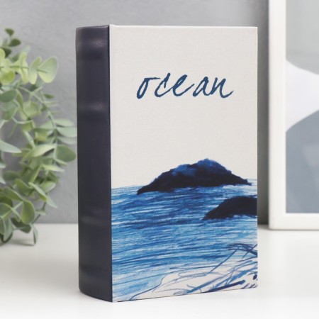 Safe Brush Tree leatherette "Ocean" 17x11x5 cm