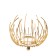 Summary metal, glass per 1 candle "Golden Flower from Prutey" d = 4.5 cm 12x12x9 cm