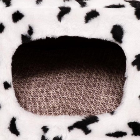 House for cats with a claw, with a site and shelf, 65 x 51 x 173 cm, Dalmatian-8