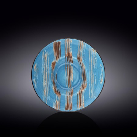 Deep plate Wilmax England Scratch, D = 22.5 cm, 1.1 L, Blue color