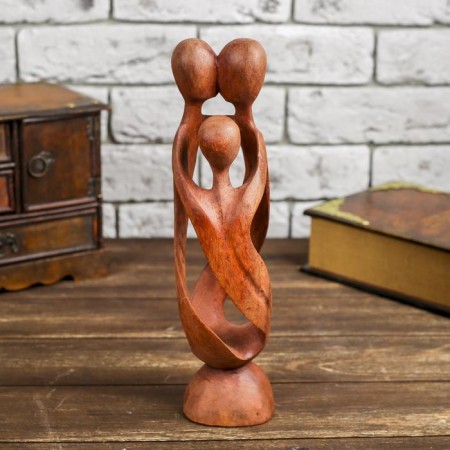 Souvenir tree "Family" brown color 30x8x8 cm-1