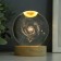 Souvenir glass backlight "Milky Way" d = 8 cm stand wood, usb 8x8x9.5 cm