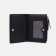 Women's wallet on the button, black color