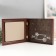 Key closed "Paris and flowers" 26.5x31.5 cm nut