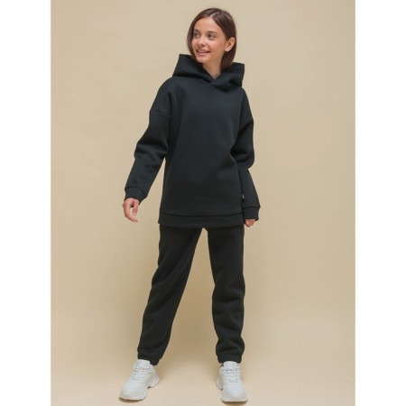 Children's sweatshirt, height 122 cm, black color-7