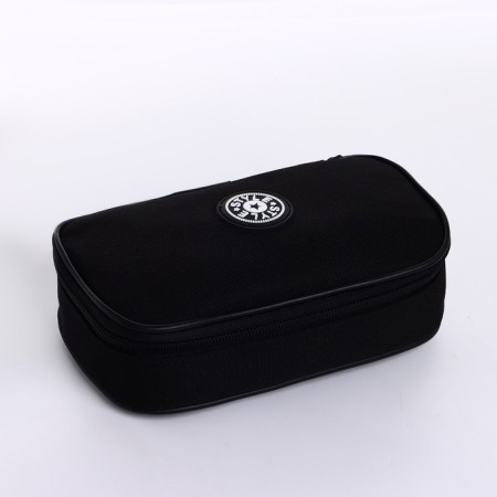 Style cosmetic bag, 21.8*12.5*6, lightning department, black
