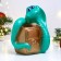 The piggy bank "Snake with a safe" Green-Bronza, 18 cm