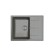 Dr.gans Smart “Olivia-620” kitchen washing is 620x480 mm, h = 180 mm, black color is black