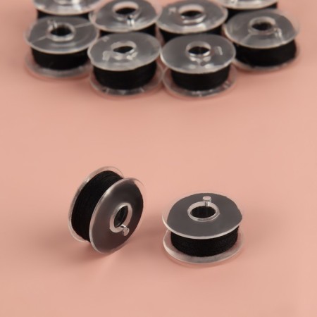 A set of rumps with threads, in the organizer, d = 20 mm, 25 pcs, black color-2