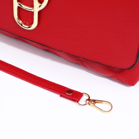 Magneta bag bag, long belt, red color-5
