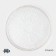 Dining plate Magistro Water Lily, D = 20.5 cm, glass, with a golden border, transparent