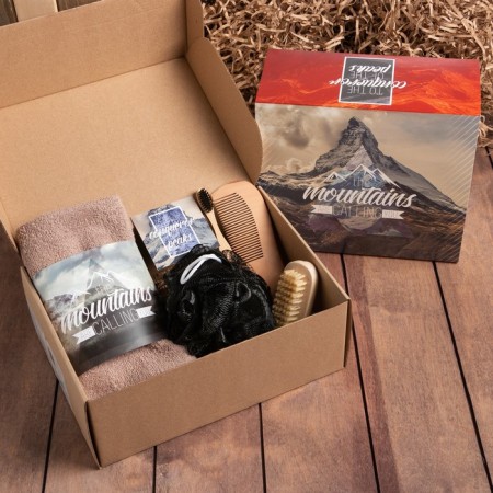 Set of Gift Ethel Mountains, towel 30x60 cm and accessories