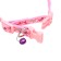 Nylon “Star Bones” collar, 36 x 1.5 cm, pink